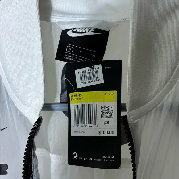 Nike Activewear Women's Sheer White Jumpsuit sz S